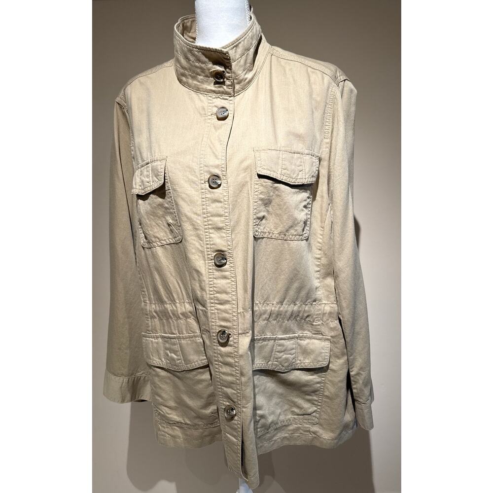 Talbots Utility Tan Jacket‎ Size 2X